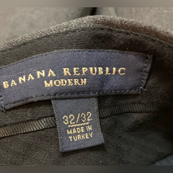 Banana Republic Gray Wool Blend 3 Button 2 Piece Suit Men's Size 40R Pants 32/32 - Picture 7 of 7